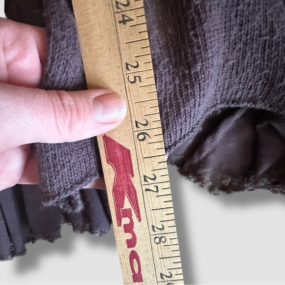 Anthropologie Knitted & Knotted Ismare Cabled Cardi Medium Romantic Long Line - Picture 11 of 13